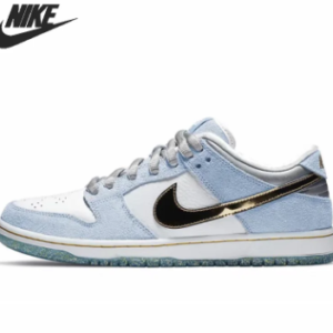 Nike Dunk Sb Pro Skateboarding Shoes for Men and Women Unisex Holiday Specail Light Blue